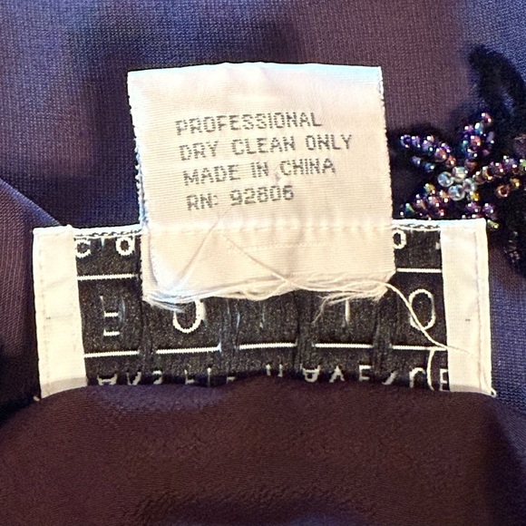 Vintage Saks Fifth Avenue Folio Collection Purple Embellished Blouse XL - Picture 4 of 16